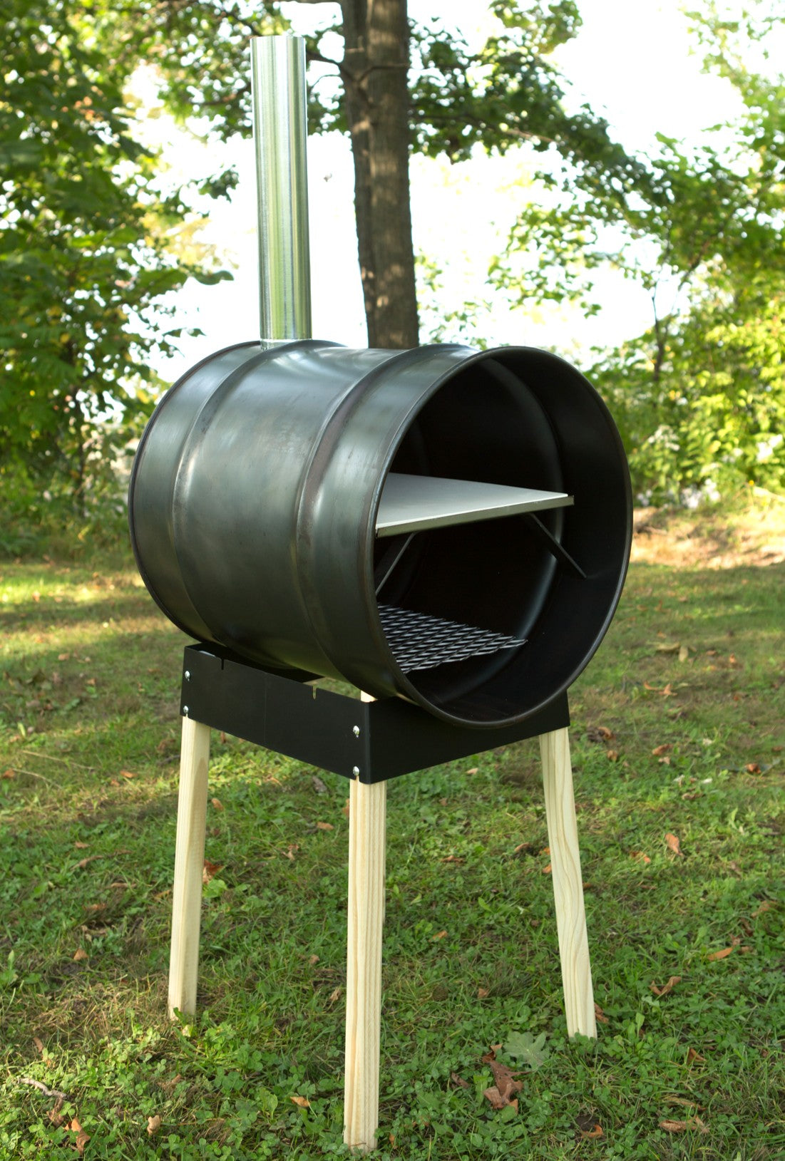 Wood Burning Steel Barrel Pizza Oven WoodFyred 20 Rustic